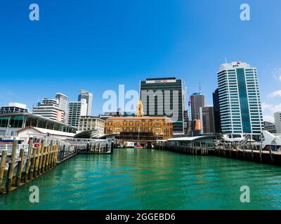 Ferry Building, terminal des ferries d'Auckland, région d'Auckland, Île du Nord, Nouvelle-Zélande Banque D'Images