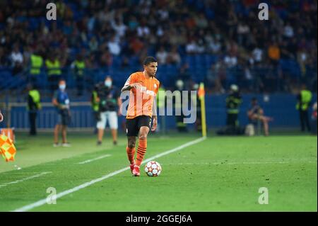 KHARKIV, UKRAINE - 24 AOÛT 2021 : la Ligue des champions de l'UEFA, match Shakhtar contre Monaco Banque D'Images