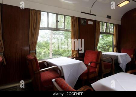 Vues générales du Bluebell Railway à East Sussex, Royaume-Uni. Banque D'Images