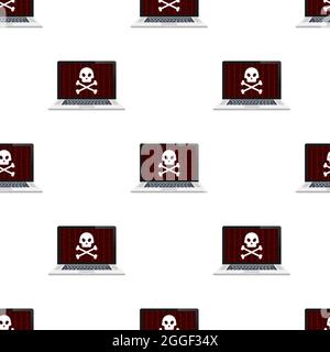 Modèle de concept de cyber-sécurité. Concept de cybersécurité. Protection contre les virus. Illustration du stock vectoriel. Illustration de Vecteur