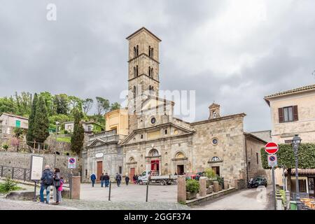 Bolsena, Viterbo, Italie, avril 2019: La cathédrale de Santa Caterina à Bolsena, Lazio, Italie Banque D'Images