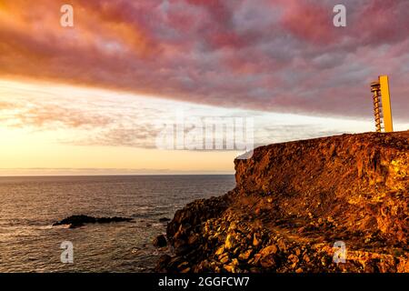phare de Buenavista del Norte (île de Ténérife) Banque D'Images