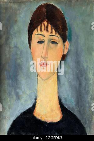 Modigliani. Portrait de Mme Zborowska par Amedeo Clemente Modigliani (1884-1920), huile sur toile, 1918 Banque D'Images