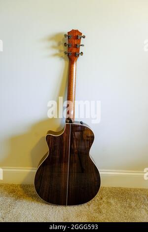 Arrière de Taylor Guitar Banque D'Images