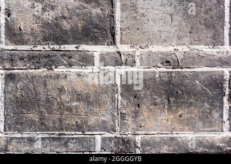 Mur en pierre grise pour la texture et les fonds. Banque D'Images