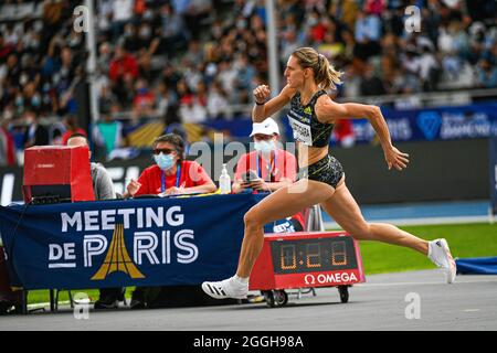 Elena Vallortigara (Jump féminin) d'Italie participe à la compétition de l'IAAF Wanda Diamond League, Meeting de Paris Athletics, le 28 août 2021 au stade Charlety à Paris, France - photo Victor Joly / DPPI Banque D'Images