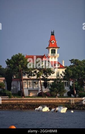 FRANCE. GIRONDE (33) BELLES VILLAS D'ARCACHON Banque D'Images