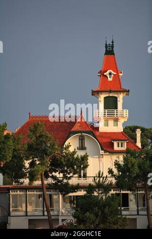 FRANCE. GIRONDE (33) BELLES VILLAS DE LA VILLE D'ARCACHON Banque D'Images