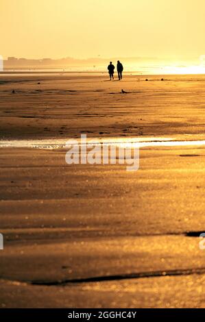 FRANCE. CALVADOS (14) PLAGE DE CABOURG Banque D'Images