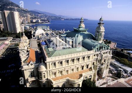 MONACO PRINCIPAUTÉ, LE CASINO (SOCIETE DES BAINS DE MER DE MONTE CARLO) Banque D'Images