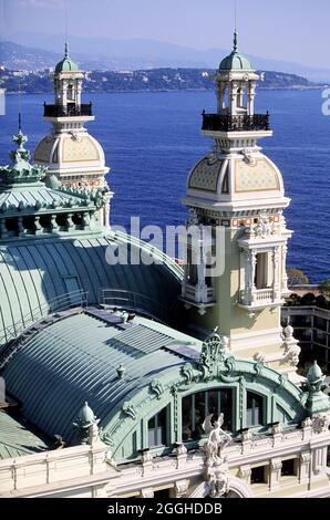 MONACO PRINCIPAUTÉ, LE CASINO (SOCIETE DES BAINS DE MER DE MONTE CARLO) Banque D'Images