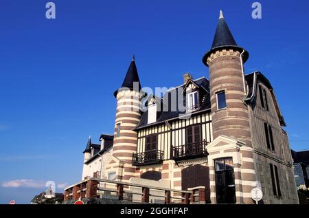 FRANCE. CALVADOS (14) BLONVILLE-SUR-MER Banque D'Images