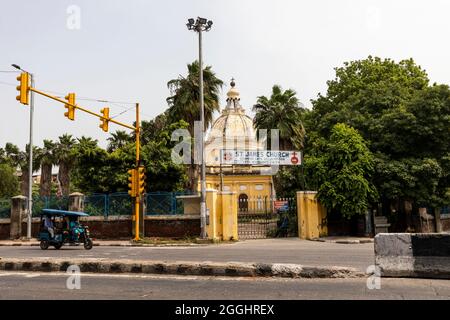 Vue sur la célèbre église St Jame dans la zone de la porte de Kashmere ou au nord de Delhi. Banque D'Images