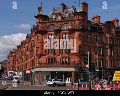 St George's Mansions, par les architectes Frank Burnett & Boston, centre-ville de Glasgow, Écosse, Royaume-Uni Banque D'Images