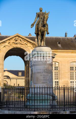 FRANCE. OISE (60) VALLÉE DE LA NONETTE. CHÂTEAU DE CHANTILLY, SITE CLASSÉ DEPUIS 1960. À L'EXCEPTION DU "PETIT CHÂTEAU", CONSTRUIT AU XVIE SIÈCLE Banque D'Images