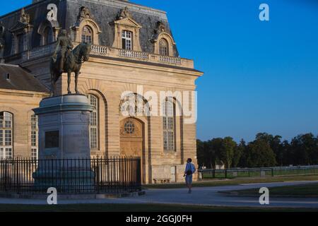 FRANCE. OISE (60) VALLÉE DE LA NONETTE. CHÂTEAU DE CHANTILLY, SITE CLASSÉ DEPUIS 1960. À L'EXCEPTION DU "PETIT CHÂTEAU", CONSTRUIT AU XVIE SIÈCLE Banque D'Images