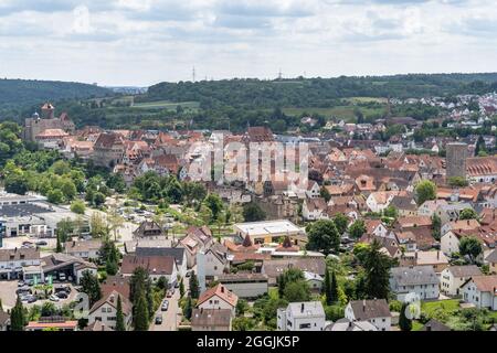 Europe, Allemagne, Bade-Wurtemberg, Besigheim, vue de Besigheim Banque D'Images