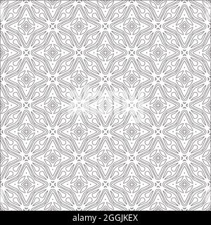 Motif à grilles monochrome, motifs noirs et blancs. Décoration noire. Illustration de Vecteur