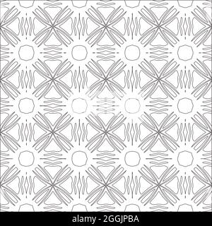 Motif à grilles monochrome, motifs noirs et blancs. Décoration noire. Illustration de Vecteur