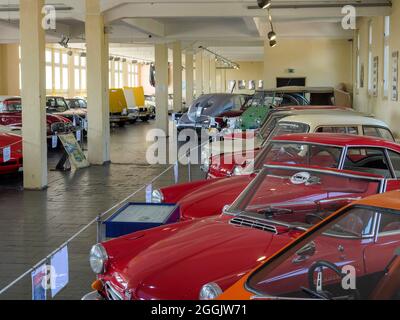 Voiture d'époque dans le musée de la voiture de Melle, Osnabruecker Land, Basse-Saxe, Allemagne Banque D'Images