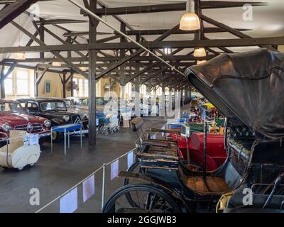 Voiture d'époque dans le musée de la voiture de Melle, Osnabruecker Land, Basse-Saxe, Allemagne Banque D'Images