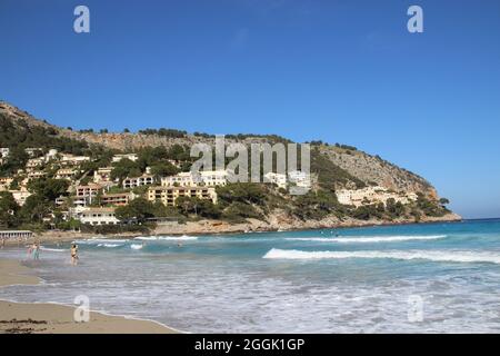 Baie de Canyamel, Espagne, Majorque, Balearen, Iles Baléares Banque D'Images