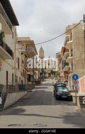 Route de l'église de Porto Christo, Iles Baléares, Majorque Espagne Banque D'Images