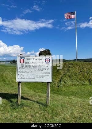 Fort Madison a été acquis par l'État du Maine en 1940. Également connu sous le nom de fort George sous la domination britannique, Banque D'Images