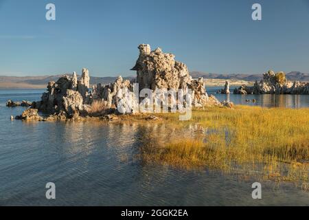 Formations tufa à Mono Lake, réserve d'État de Mono Lake tufa, Californie, États-Unis, Banque D'Images