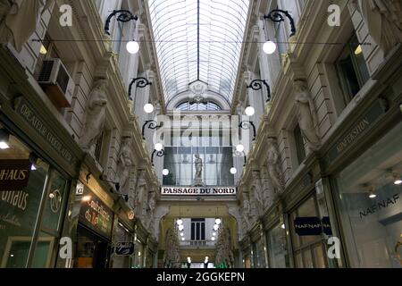 Bruxelles, Belgique - 16 juin 2013 : centre commercial du passage du Nord à Bruxelles, Belgique. Banque D'Images