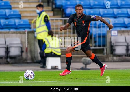 OSLO, NORVÈGE - 1er SEPTEMBRE : Georginio Wijnaldum des pays-Bas lors du match de qualification de la coupe du monde entre la Norvège et les pays-Bas au stade Ullevaal le 1er septembre 2021 à Oslo, Norvège (photo d'Andre Weening/Orange Pictures) Banque D'Images
