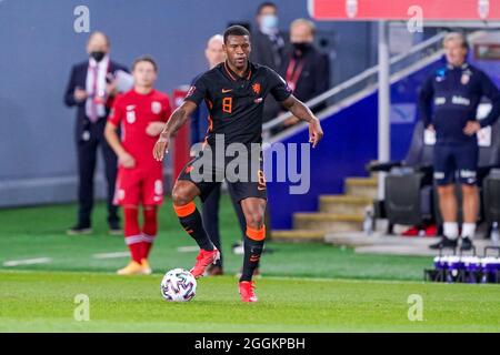 OSLO, NORVÈGE - 1er SEPTEMBRE : Georginio Wijnaldum des pays-Bas lors du match de qualification de la coupe du monde entre la Norvège et les pays-Bas au stade Ullevaal le 1er septembre 2021 à Oslo, Norvège (photo d'Andre Weening/Orange Pictures) Banque D'Images