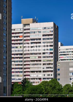 Allemagne, Augsbourg, Schwabencenter im Spickel - Herrenbach, Banque D'Images