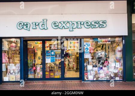 Boutique Card Express Banque D'Images