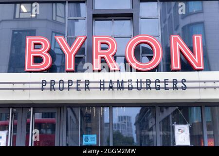 Byron les hamburgers, restaurant, restauration rapide, londres Banque D'Images