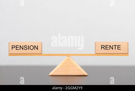 Retraite et retraite en équilibre Banque D'Images