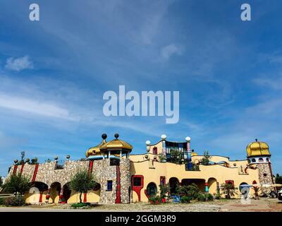 Hundertwasserhaus, maison, Altenrhein, Lac de Constance, architecture, Oeuvre d'art, Suisse Banque D'Images