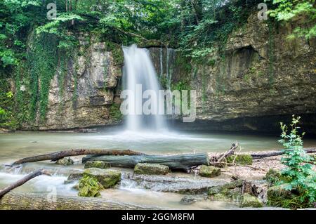 Chute d'eau de Giessen, Basellandschaft Banque D'Images