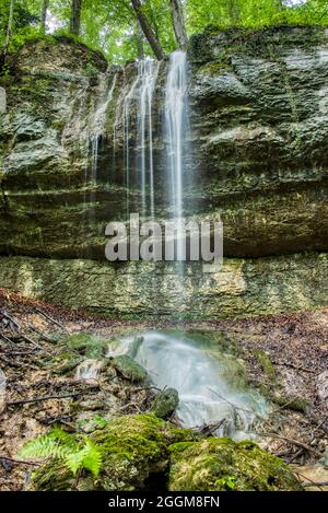 Chute d'eau de Giessen, Basellandschaft Banque D'Images