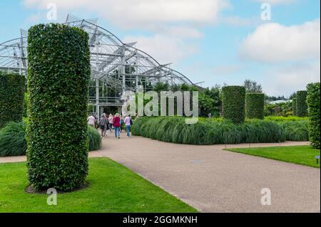 Le Glasshouse au jardin Wisley de la Royal Horticultural Society. Banque D'Images