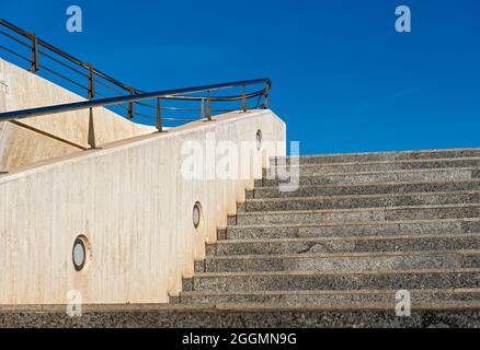Escaliers, Cité des Arts et des Sciences, Valence, Espagne Banque D'Images