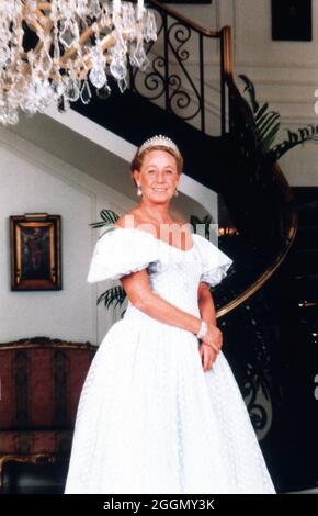 60. Geburtstag von Henriette von Bohlen und Halbach in Kitzbühel, Österreich 1993. 60ème anniversaire de Henriette von Bohlen und Halbach à Kitzbuehel, Autriche 1993. Banque D'Images