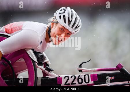 TOKYO, JAPON. 02 septembre 2021. Samantha Kinghorn (GBR) à WomenÕs 400m - T53 lors de la compétition d'athlétisme - Tokyo 2020 Jeux paralympiques au stade olympique le jeudi 02 septembre 2021 à TOKYO, JAPON. Credit: Taka G Wu/Alay Live News Banque D'Images