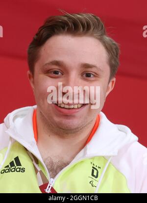 Tokio, Japon. 1er septembre 2021. Jeux paralympiques : tennis de table para, au gymnase métropolitain de Tokyo. Valentin Baus d'Allemagne. Credit: Karl-Josef Hildenbrand/dpa/Alay Live News Banque D'Images