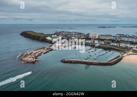 Ville de Portrush en Irlande du Nord Banque D'Images