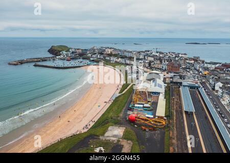 Ville de Portrush en Irlande du Nord Banque D'Images