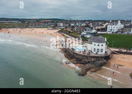 Ville de Portrush en Irlande du Nord Banque D'Images