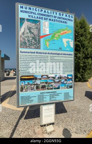 Office du tourisme à Mastichari, Kos, Iles Dodécanèse, Grèce Banque D'Images