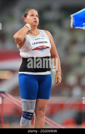 LIPATNIKOVA Galina (PRC) participe à la finale Athletics - Women's Shot Put - F36 lors des Jeux paralympiques de Tokyo de 2020 le 1er septembre 2021 au stade olympique de Tokyo, au Japon. Crédit: Daisuke Asauchi/AFLO SPORT/Alay Live News Banque D'Images