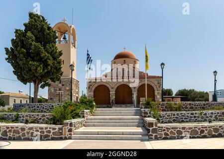 Eglise Acion Apostolon à Antimachia, Kos, Une île dodécanèse, Grèce Banque D'Images